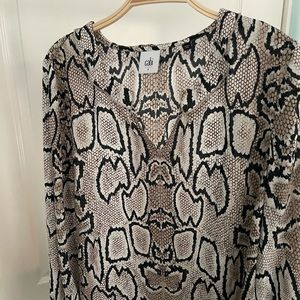 Cabi Python Print Blouse small